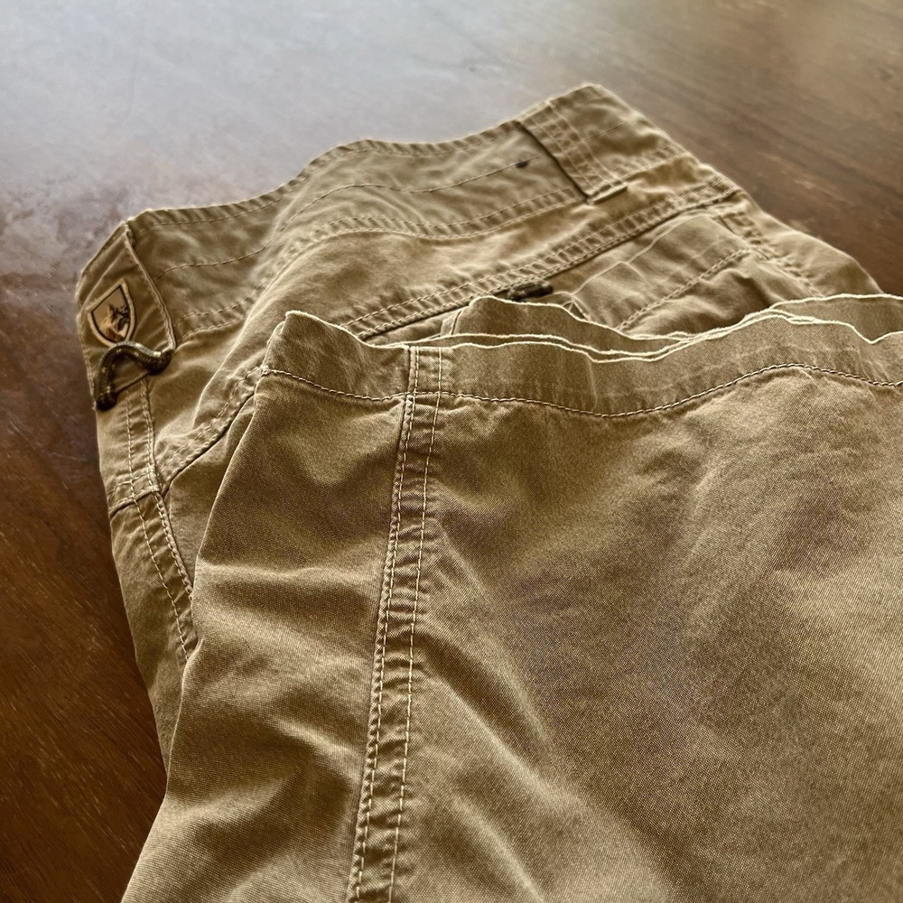 Kuhl Vintage Patina Dye Cargo Shorts Mens 38 Hiking Outdoors Utility Brown